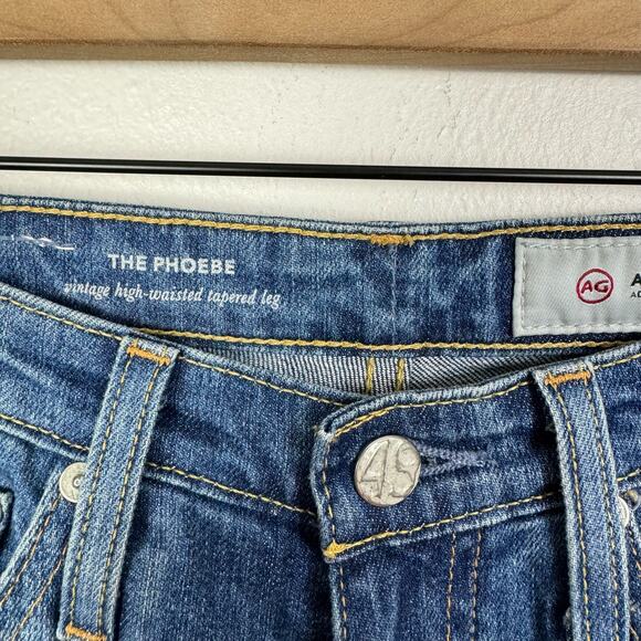 Adriano Goldschmied The Phoebe Distressed Vintage High Waist Tapered Leg Jeans - Picture 7 of 8